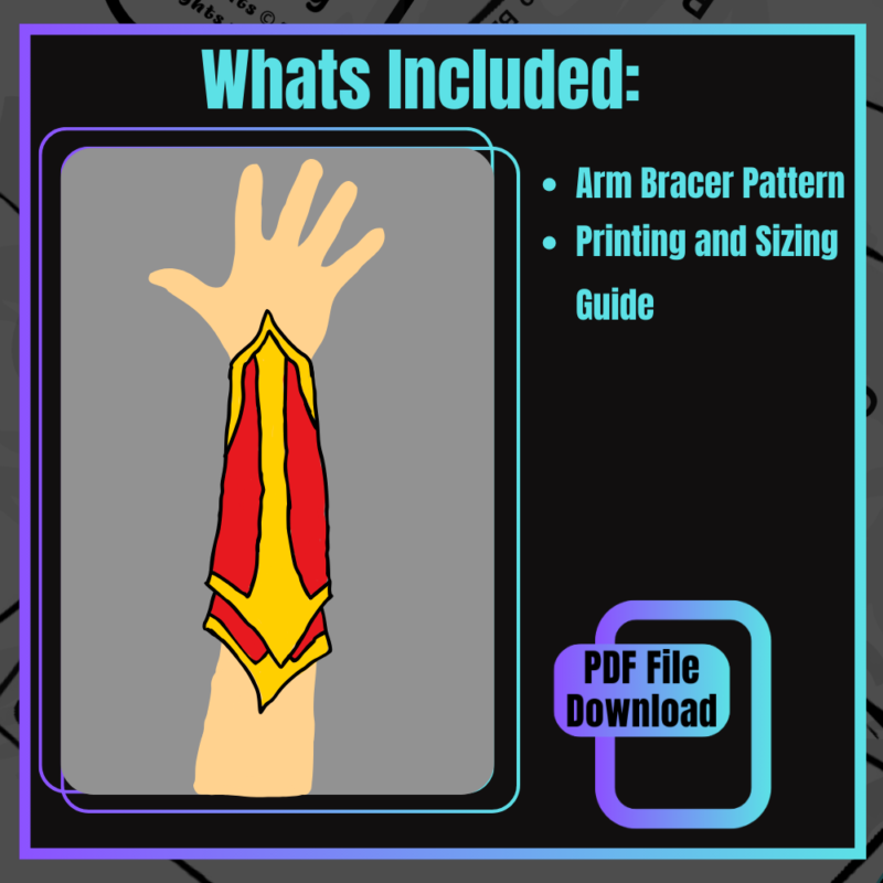 Knights Arm Bracer Pattern (PDF Files)