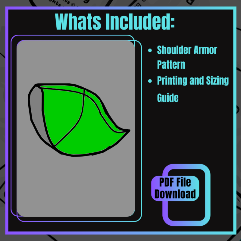 Pointed Shoulder Armor Pattern (PDF File)